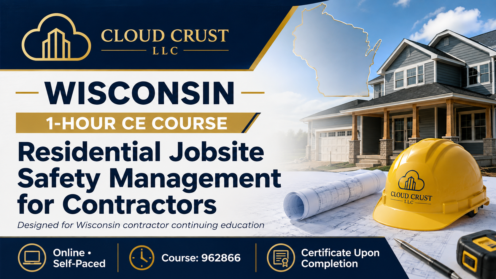 Residential Jobsite Safety Management for Contractors -1 Hr CE